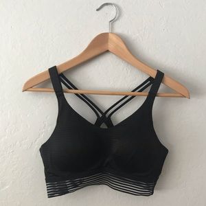 Victoria’s Secret Sports Bra in Black Mesh - 34B